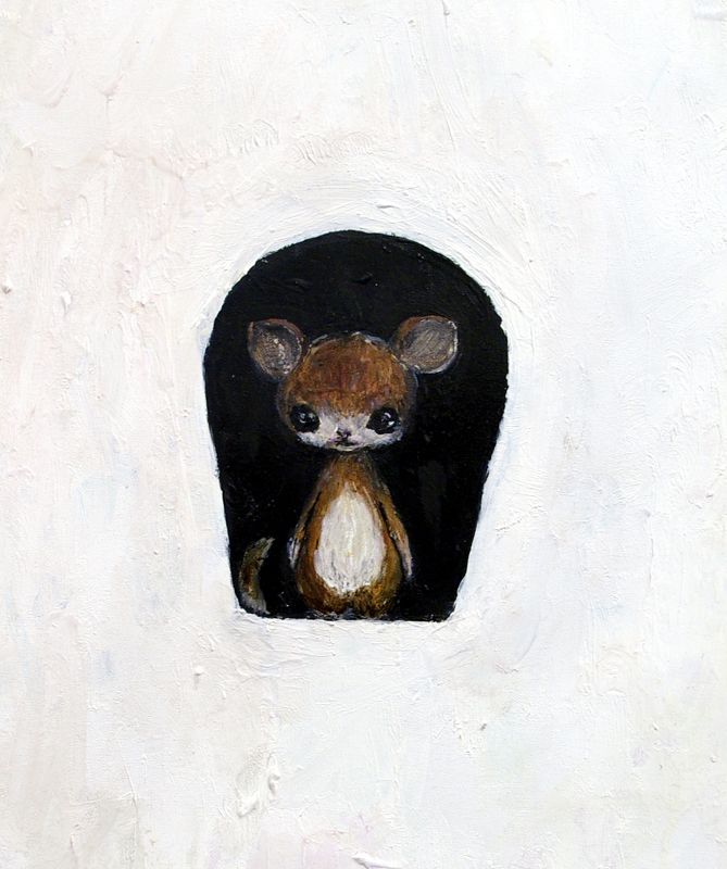 01 Animal guide in the tunnel 01 30x40cm